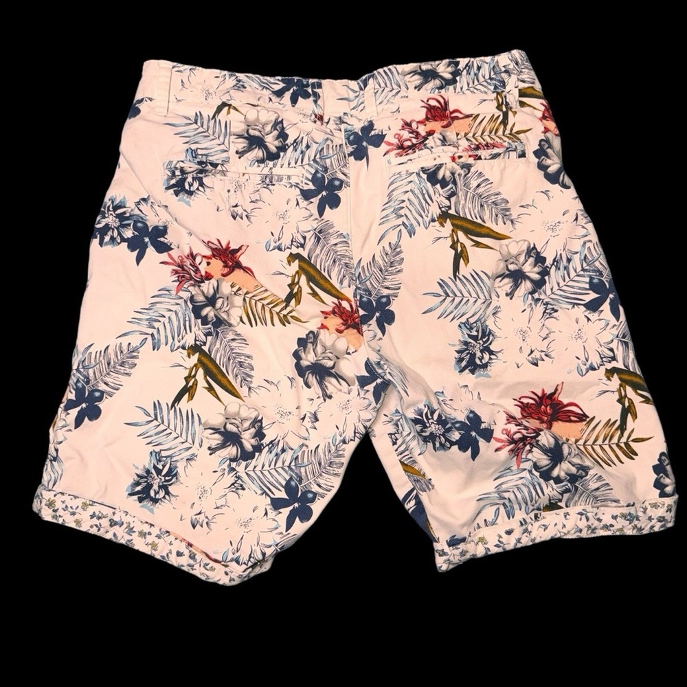 Denim & Flower Ricky Singh Men's Power Stretch Floral Shorts Size 32
